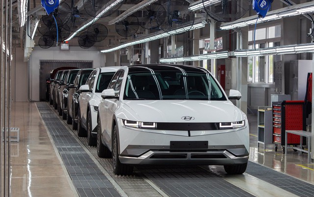 Hyundai IONIQ 5 tại nhà máy lắp ráp của Thaco.