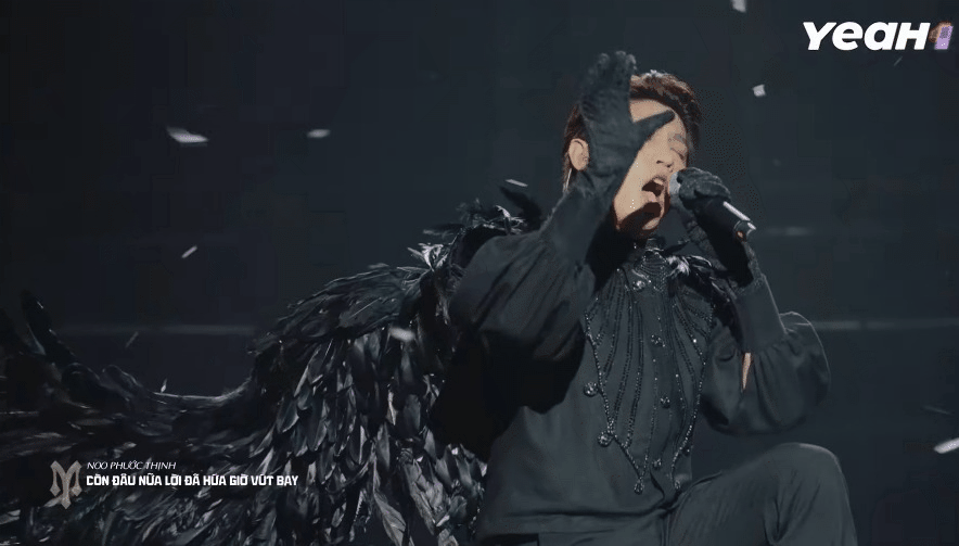 Noo Phước Thịnh đeo cánh hoá 