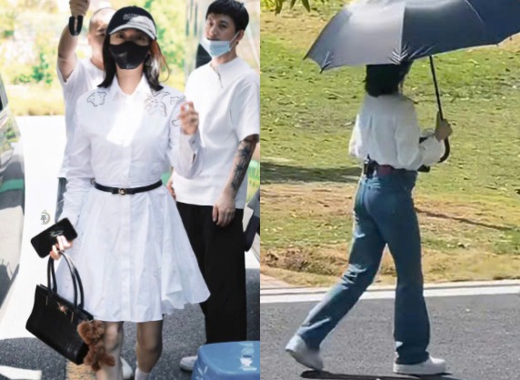 Để có thu nhập, Ngô Cẩn Ngôn vẫn phải đóng phim, dự sự kiện dù bụng bầu đã to, đi lại nặng nề