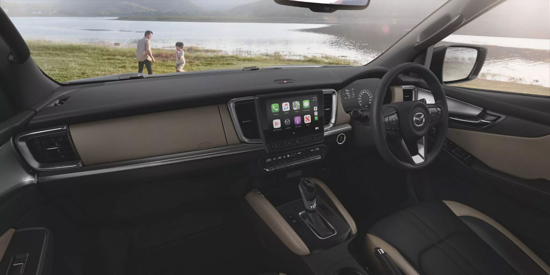 Nội thất của Mazda BT-50 hiện hành. Ảnh: Mazda