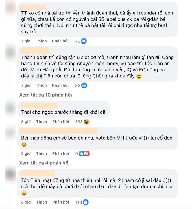 Cư dân mạng tranh luận nhiều vấn đề liên quan đến Tóc Tiên và Minh Hằng