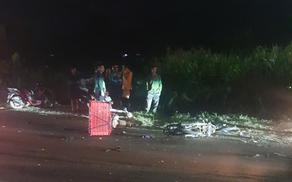 Hiện trường vụ tai nạn. Ảnh: T.T