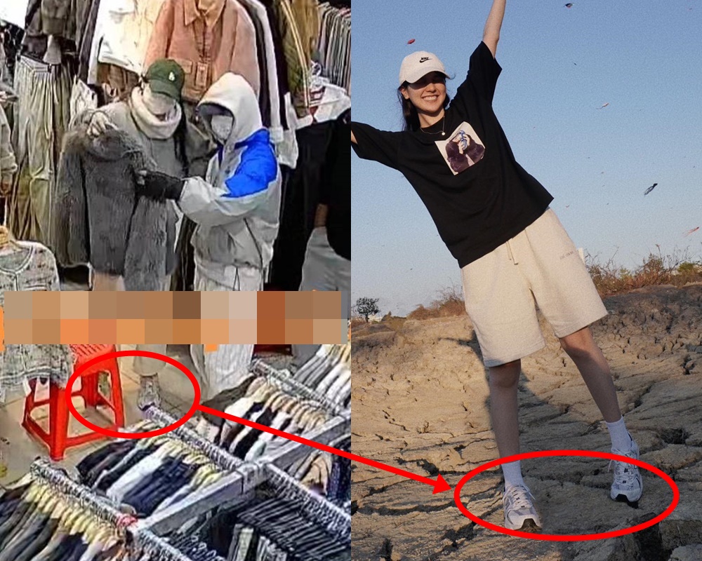 Hình ảnh được cho là Sơn Tùng và Hải Tú cùng mua sắm ở Đà Lạt.