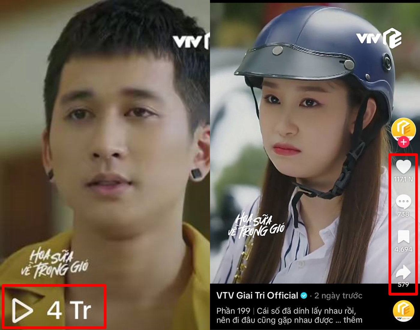 Trích đoạn nhận về lượng tương tác khủng