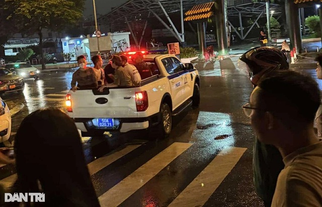 Công an xác định có hơn 200 người bị đưa về trụ sở làm việc (Ảnh: Dân Trí)