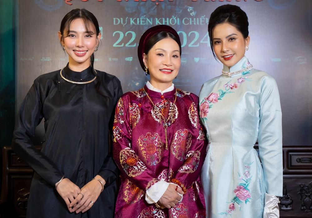 Hoa hậu Thùy Tiên, nghệ sĩ Hồng Đào và diễn viên Thiên An. 