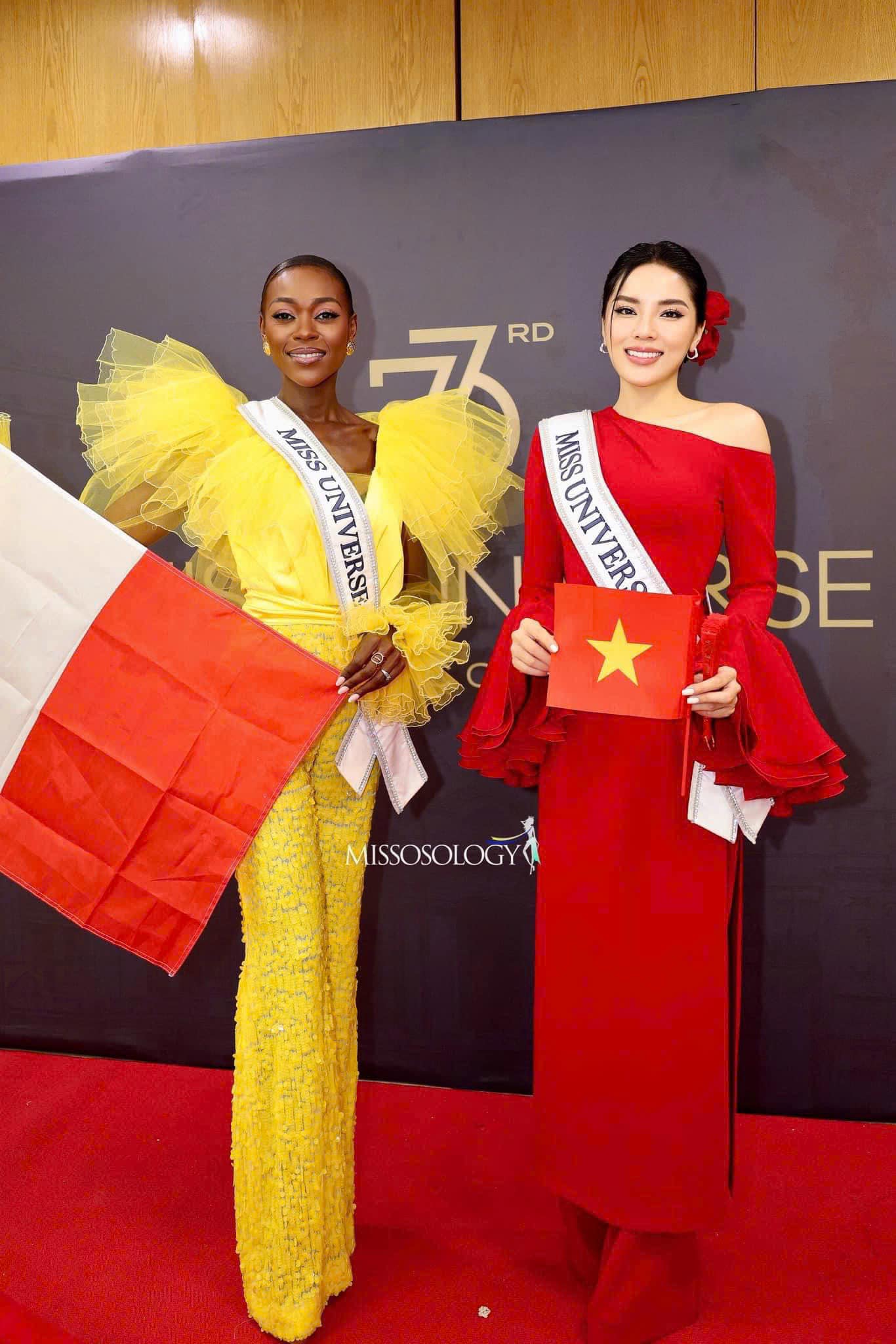 Kỳ Duyên trong ngày đầu nhập cuộc ở Miss Universe 2024