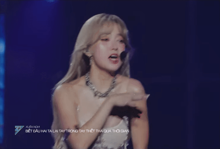 Xuân Nghi còn thể hiện khả năng vũ đạo