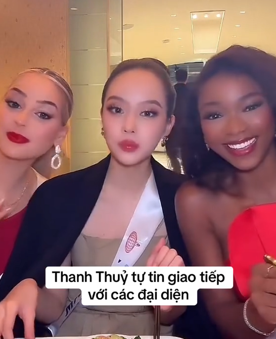 Người đẹp sinh năm 2002 livestream giao lưu, trò chuyện với các người đẹp nước khác