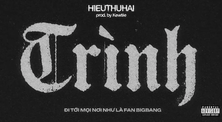 Lyrics đang gây sốt của HIEUTHUHAI