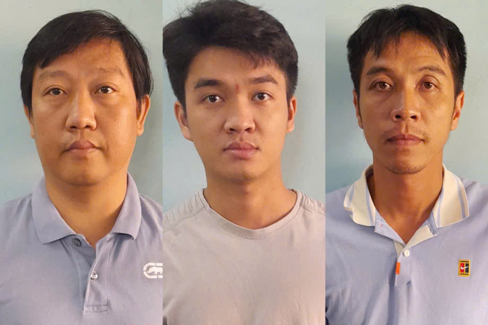 Các đối tượng cùng bị khởi tố. Ảnh: Công an cung cấp