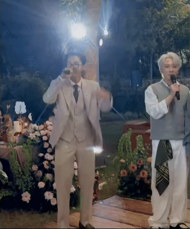 Chú rể Key bảnh bao, điển trai trong đám cưới của mình