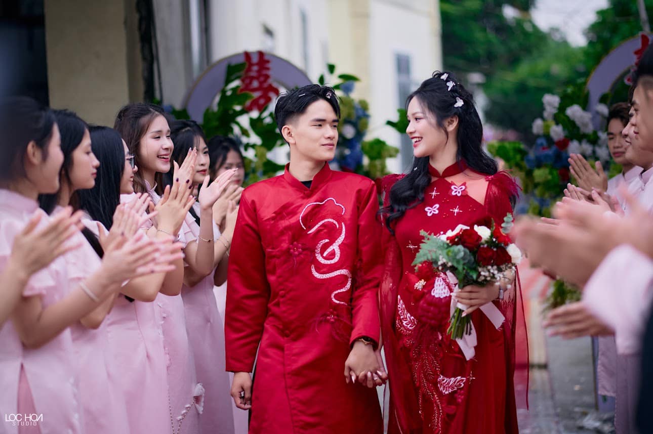 Vĩnh Ngôn và Kiều Trang vừa tổ chức lễ ăn hỏi cách đây ít ngày.