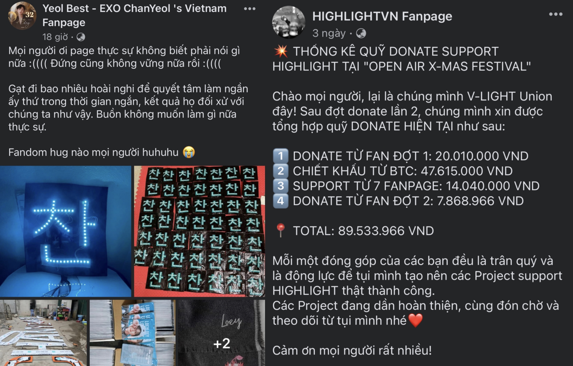 Đến nay, Bom Entertainment vẫn bặt vô âm tính. Tiền vé mất, fan còn tiêu tốn số tiền khổng lồ cho các project chào mừng thần tượng hồi năm ngoái