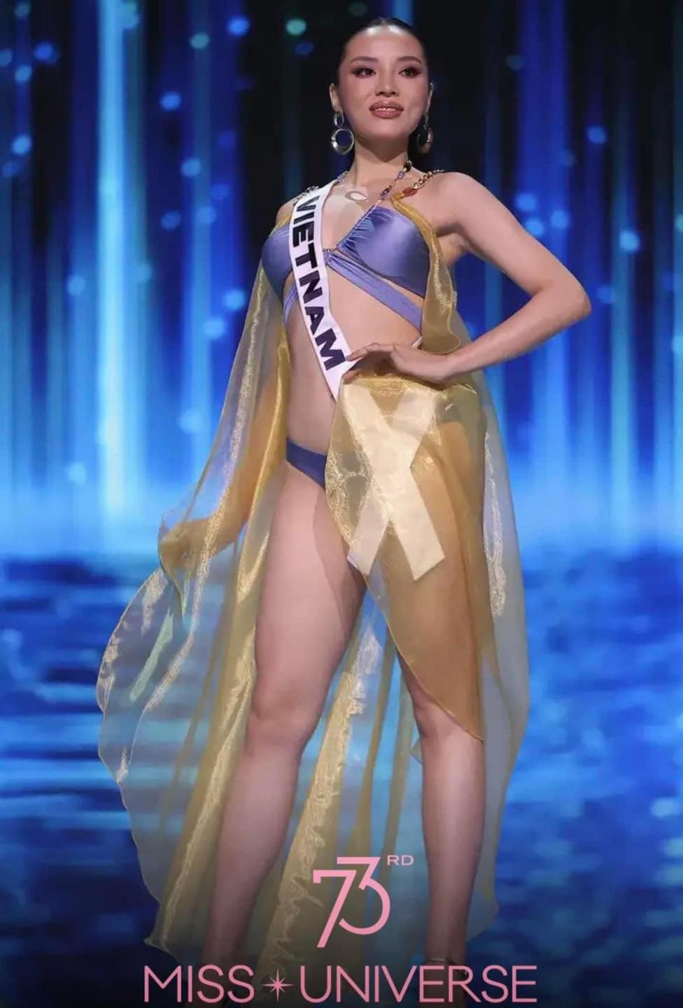 Hình ảnh HD phần thi trang phục áo tắm của Kỳ Duyên tại Bán kết Miss Universe 2024