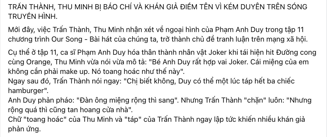 Bài đăng thu hút hàng nghìn lượt tương tác trên MXH