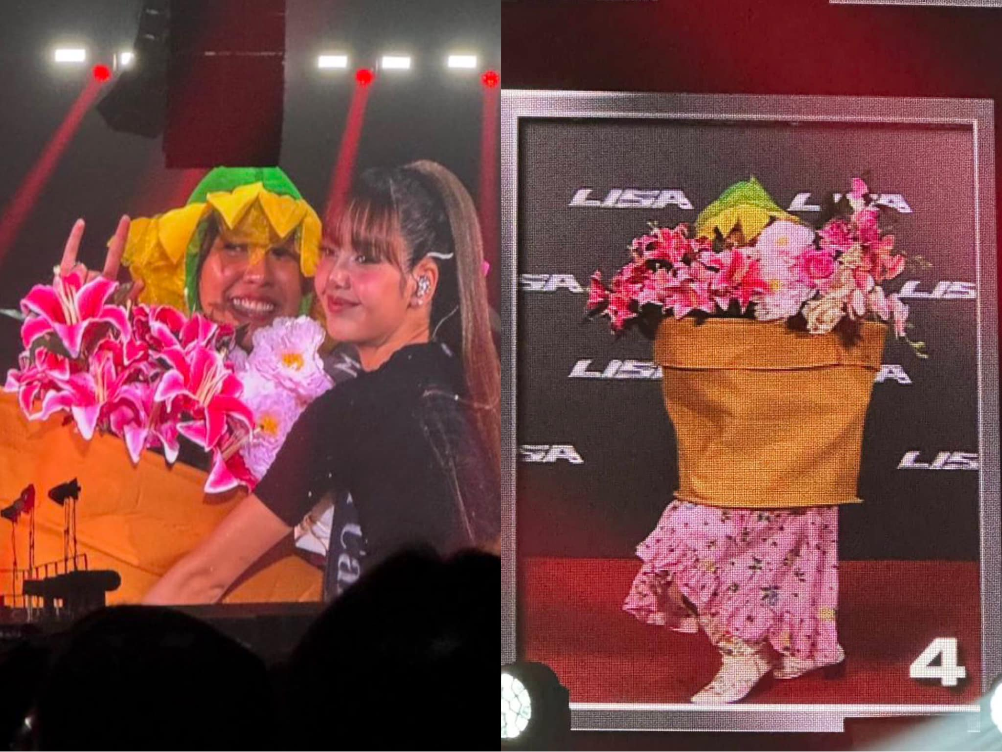 Tại buổi fanmeeting của Lisa, các fan có trang phục ấn tượng sẽ được mời lên sân khấu