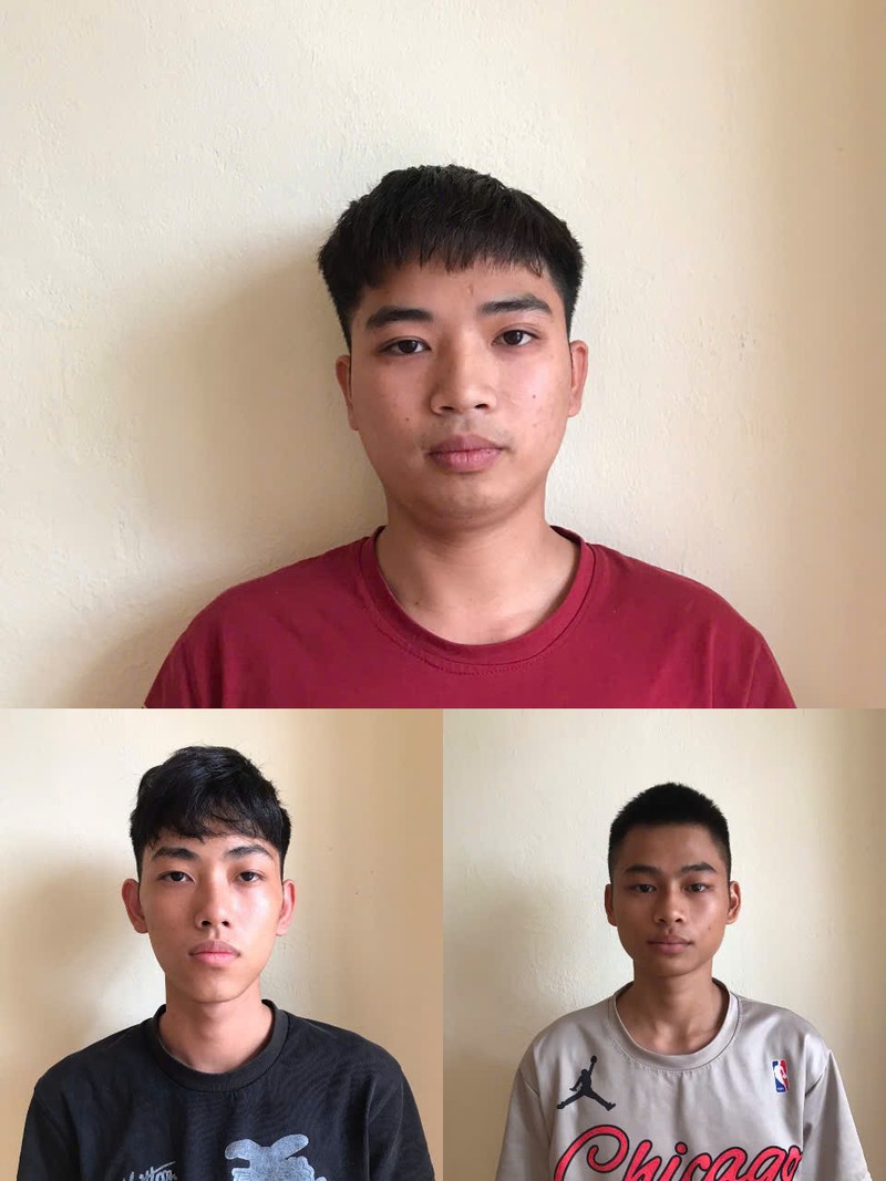 Từ trên xuống dưới, các đối tượng Đức, Việt, Phúc. 