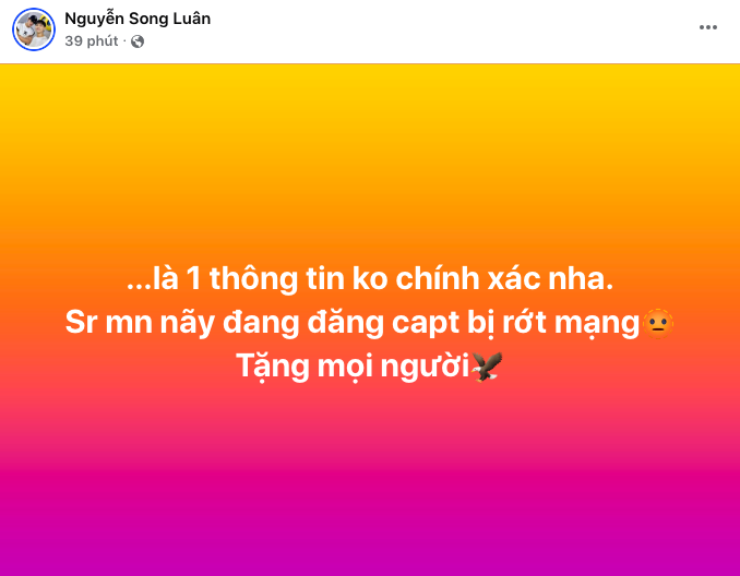 Song Luân và dòng trạng thái khiến dân tình gào thét