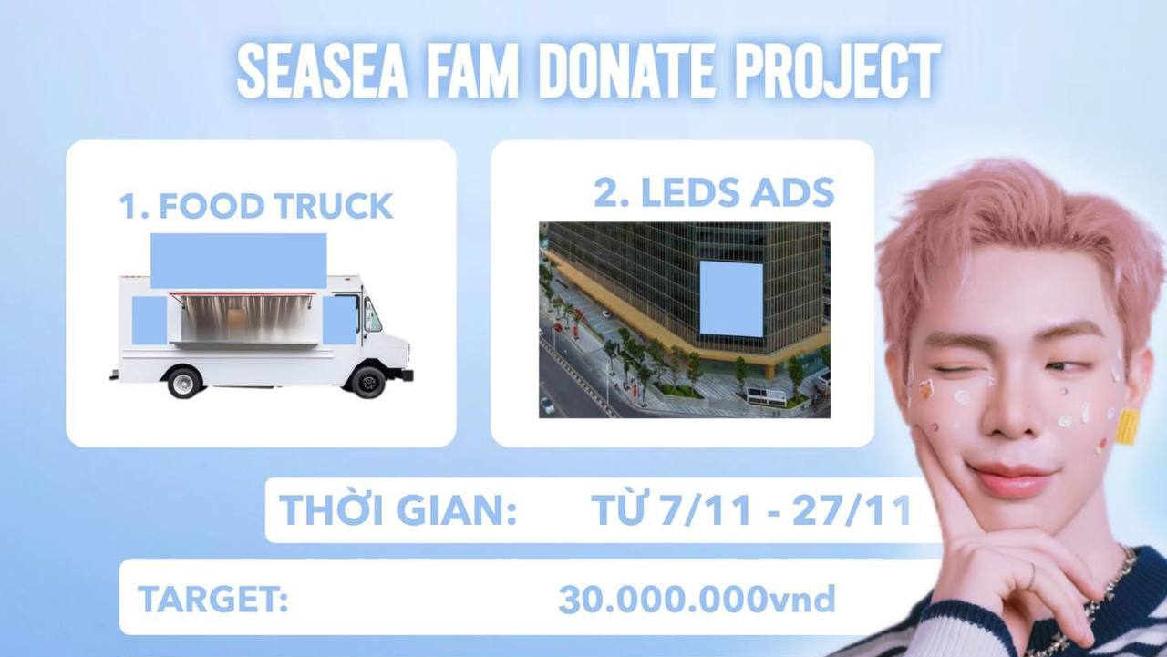 FC Erik nhận donate để chuẩn bị LED, foodtruck