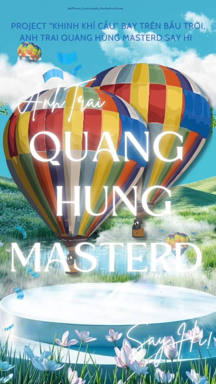 Fan đầu tàu của Quang Hùng MasterD chuẩn bị thả khinh khí cầu ở concert Anh Trai Say Hi