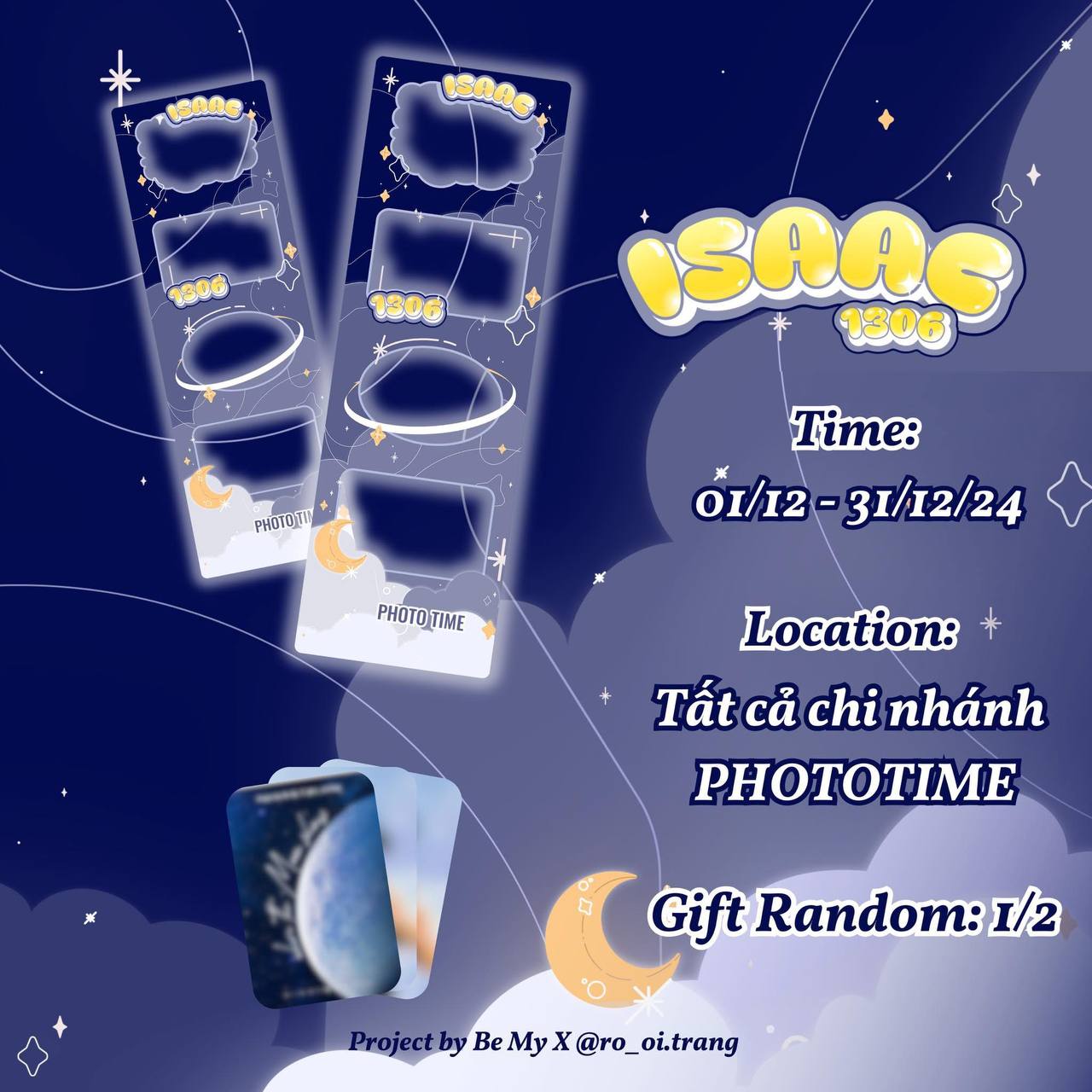 Project photo frame của 1 fan Isaac