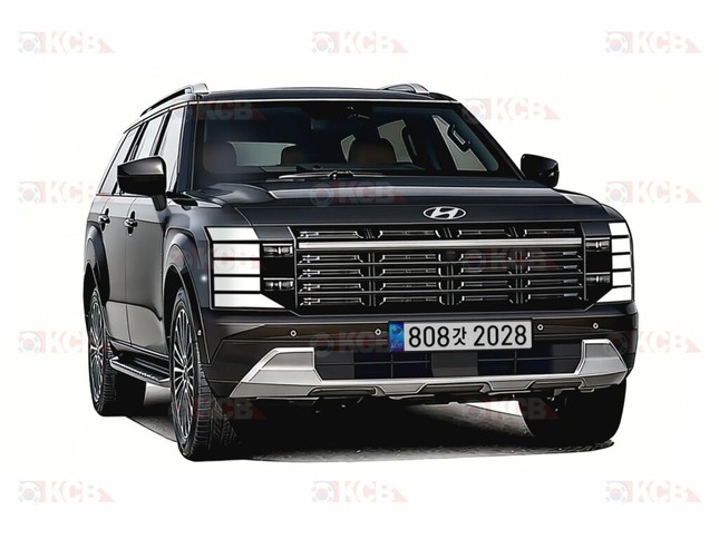 Một mẫu concept dự đoán thiết kế của Hyundai Palisade thế hệ mới. Ảnh: KCB.