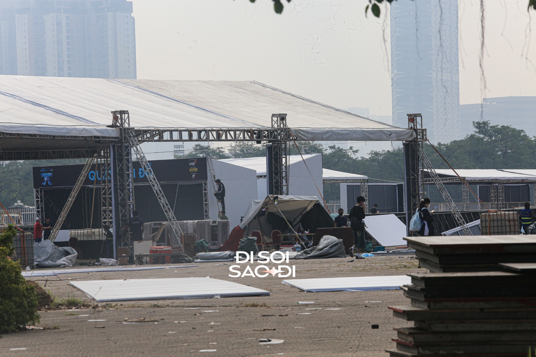 Các khu vực FOH đang được hoàn thiện