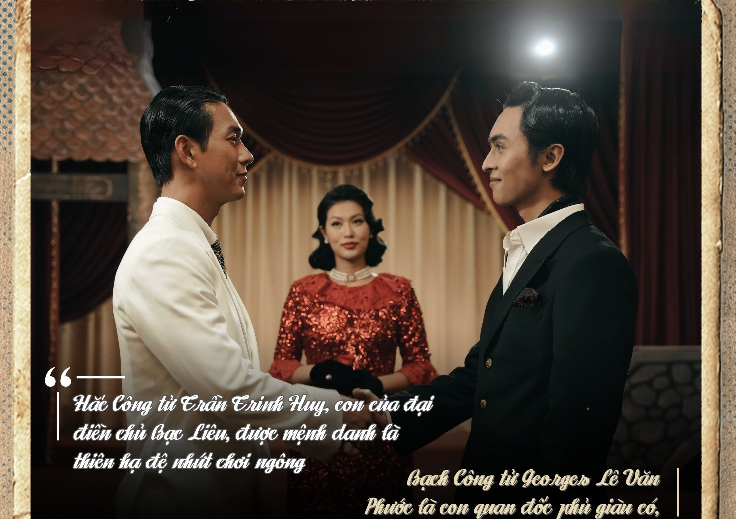 Song Luân và Công Dương trong vai Hắc công tử và Bạch công tử. 