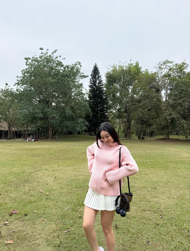 Vóc dáng của Yến Xuân những ngày cuối thai kỳ