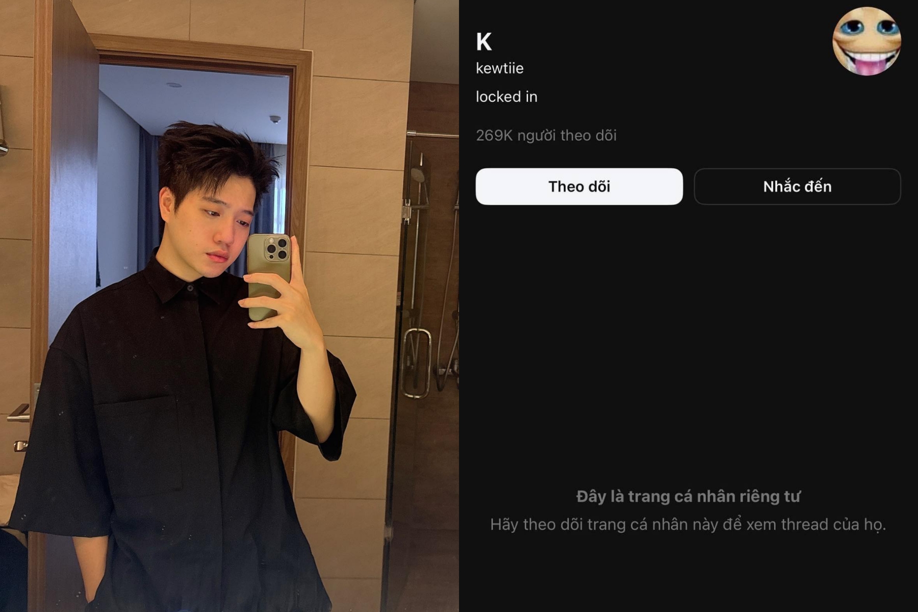 Bị Army tấn công, Kewtiie đã khoá Threads về chế độ riêng tư