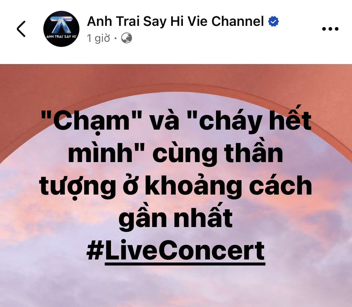 Chuỗi concert Anh Trai Say Hi thành công vượt ngoài sức tưởng tượng