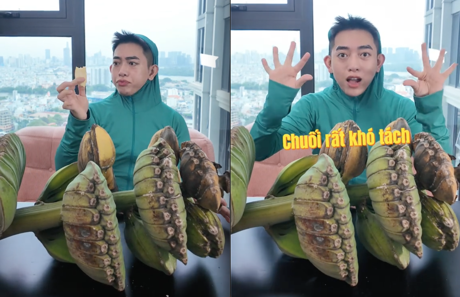 Hương vị của chuối bàn tay phật được miêu tả là ngọt, mùi vị như chuối sứ nhưng có độ dẻo đặc trưng.