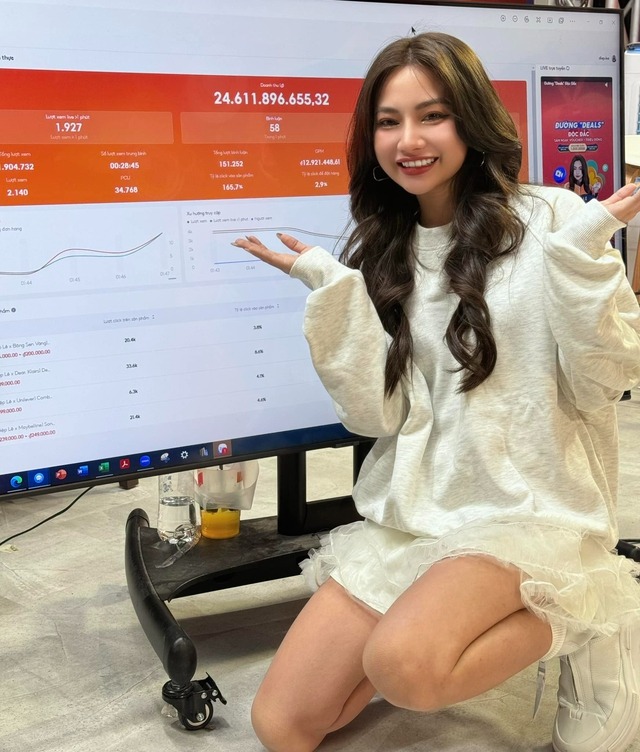 Diệp Lê với phiên live 1 triệu đô