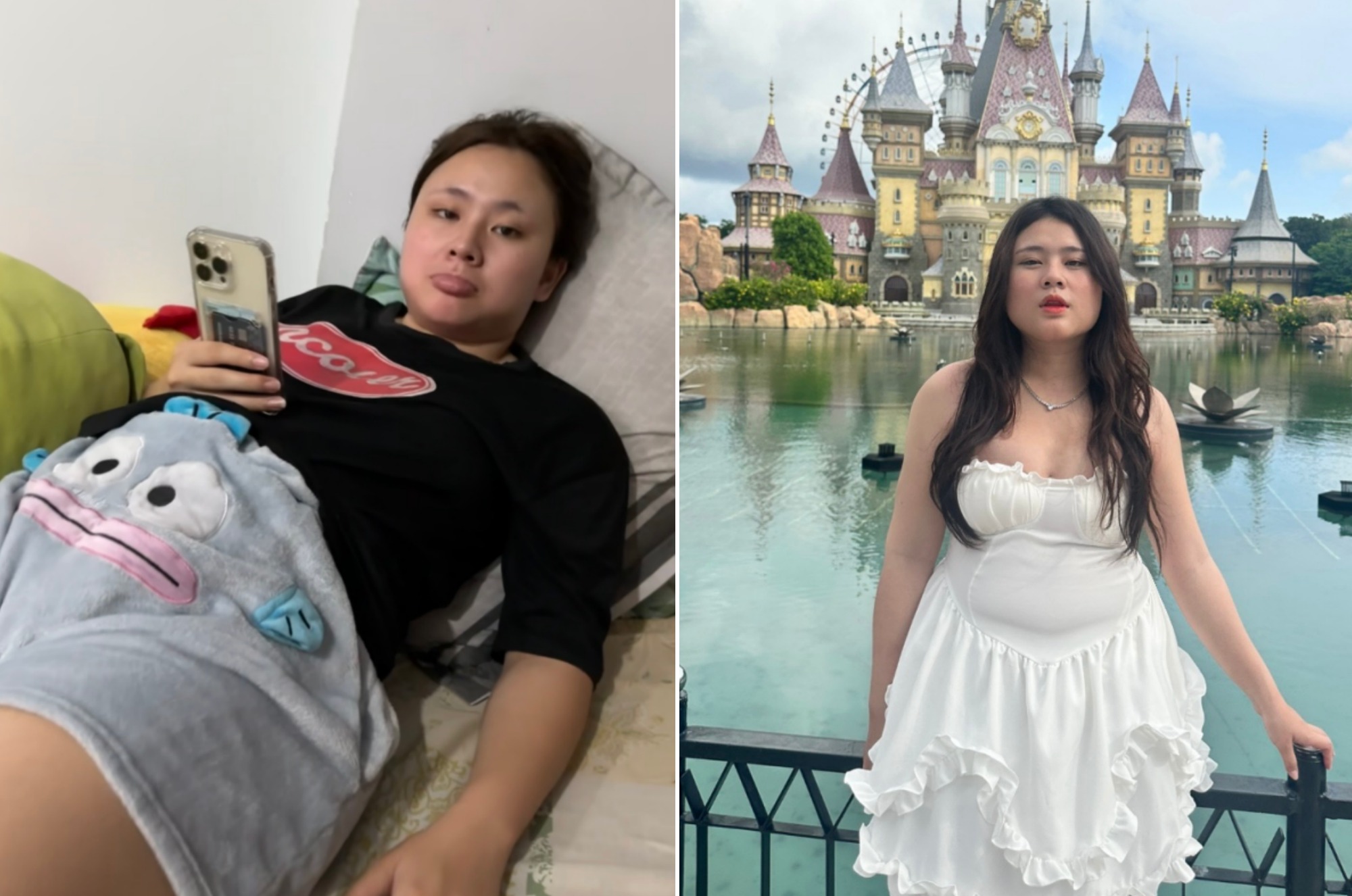 Hồng Hân từng nặng 73kg