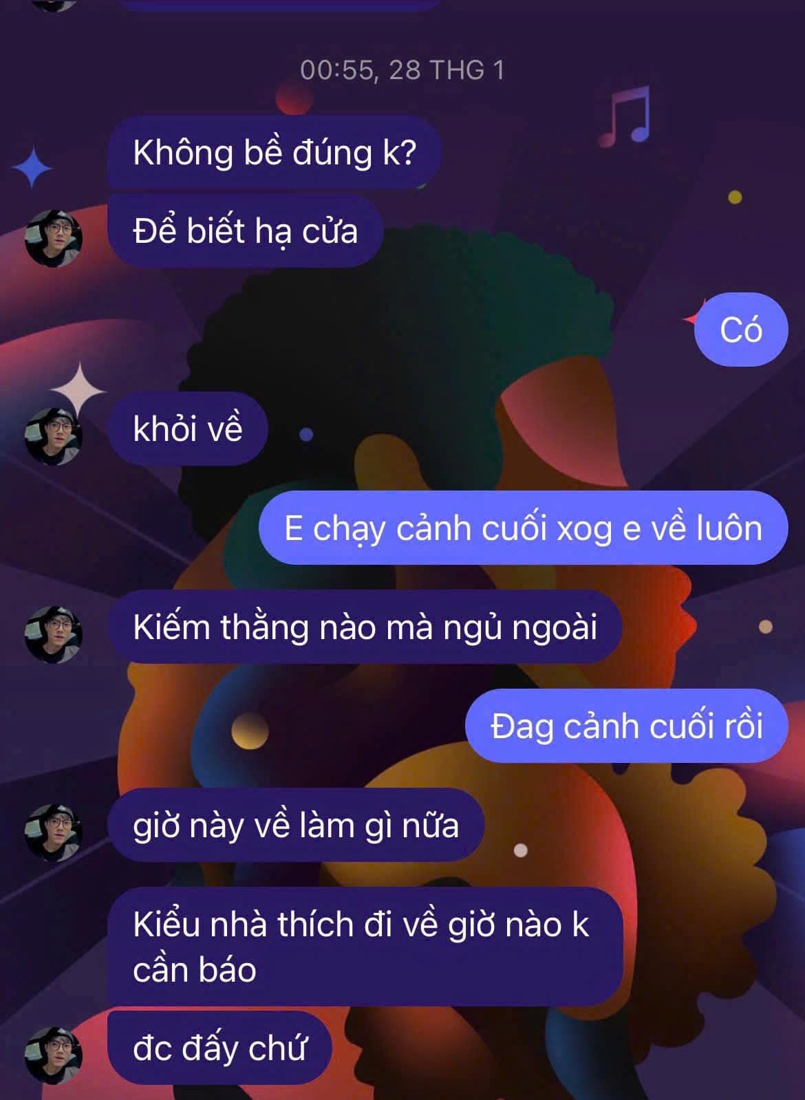 Nữ diễn viên công khai tin nhắn chồng dọa nhốt bên ngoài nếu đi về khuya.