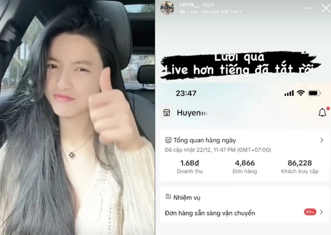 Chu Thanh Huyền từng khoe doanh thu livestream bán hàng lên đến 1,6 tỷ đồng chỉ sau 60 phút.