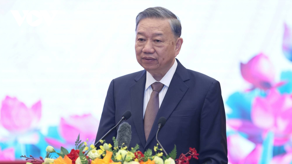 Tổng Bí thư Tô Lâm phát biểu tại hội nghị