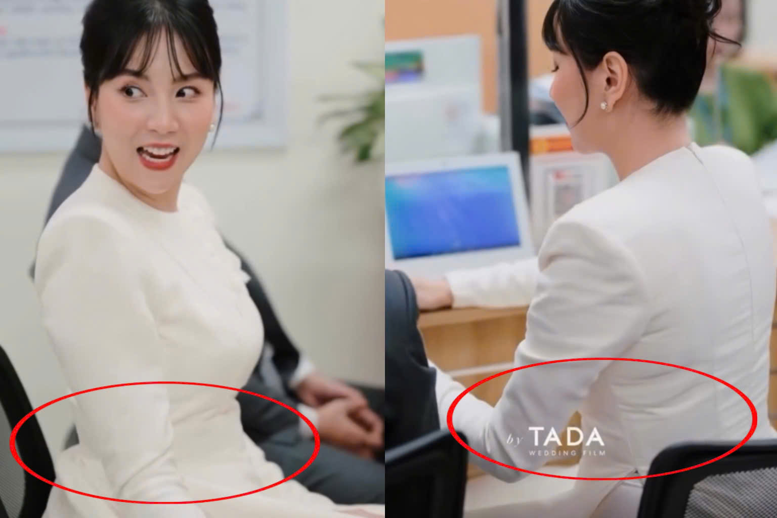 Trong nhiều khoảnh khắc, Mai Ngọc để lộ vòng 2 lùm lùm khiến cô vướng nghi vấn đang có tin vui