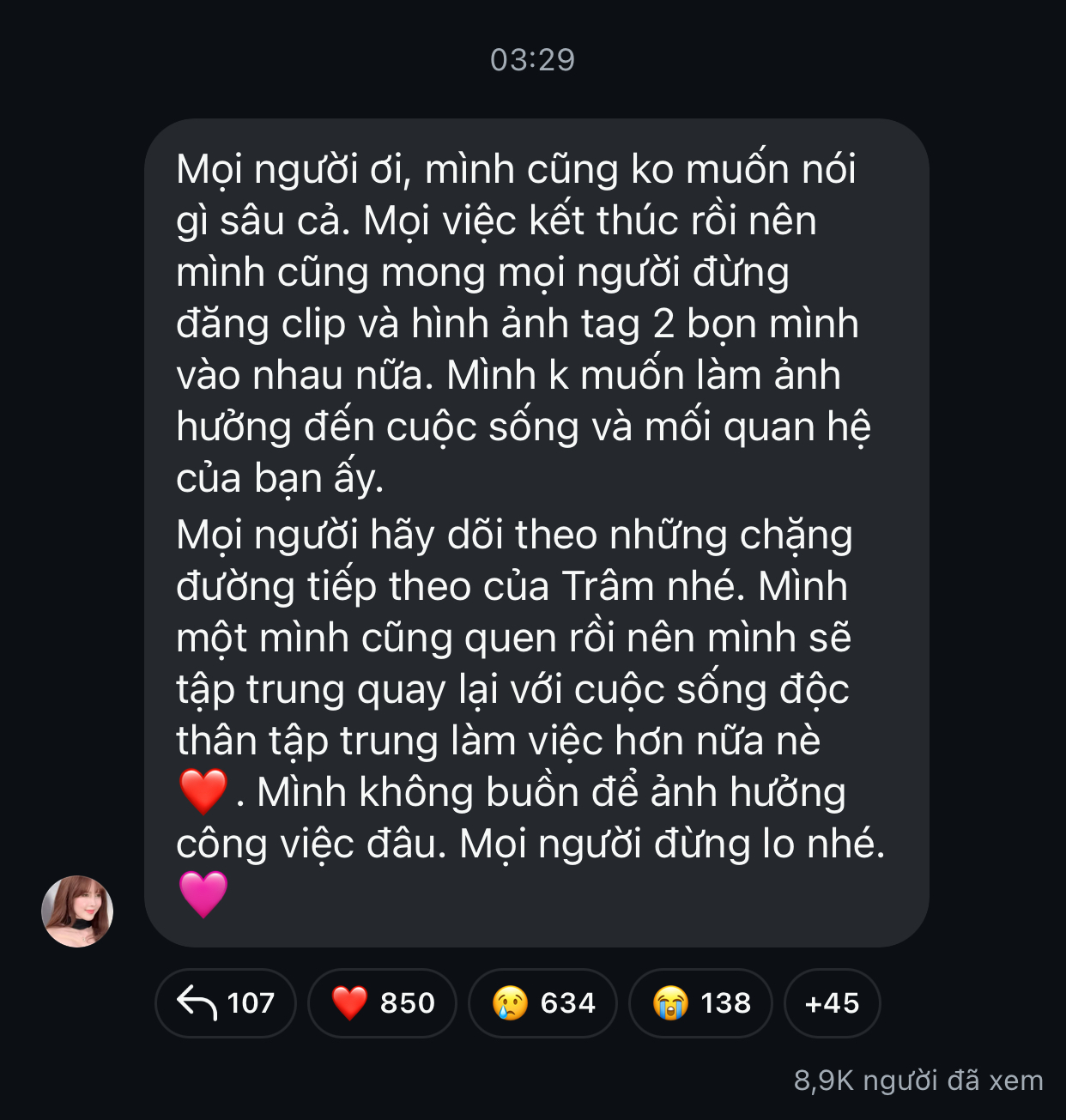 Thiều Bảo Trâm xác nhận hiện tại độc thân