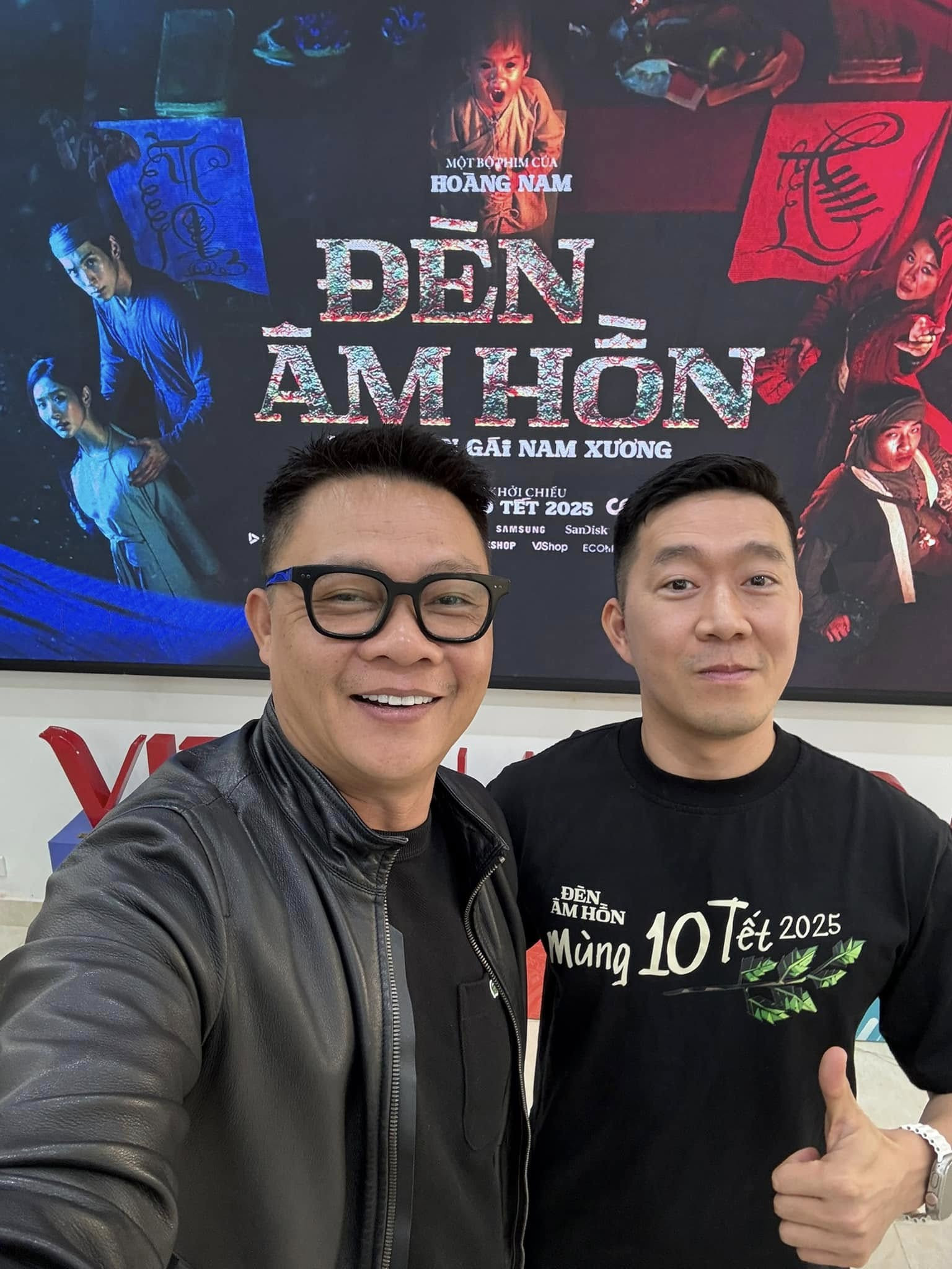 BTV Quang Minh và đạo diễn Hoàng Nam. Ảnh: FBNV