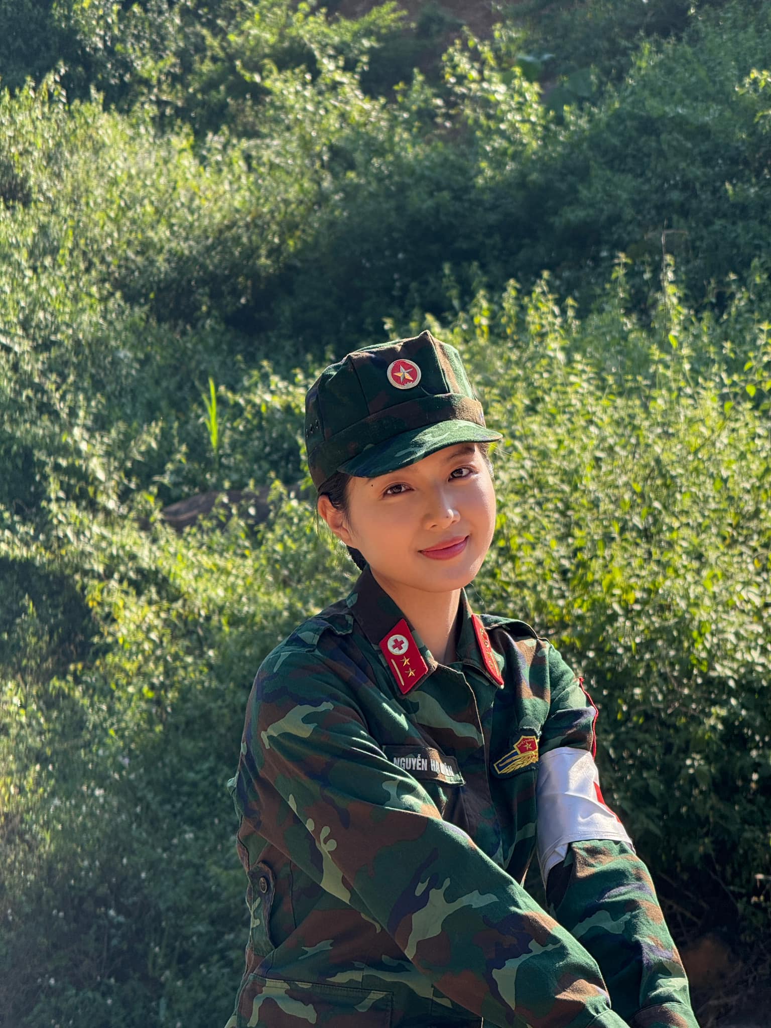 Bích Ngọc ở hậu trường phim