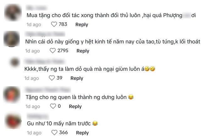 CĐM nhận xét giỏ quà Tết của Hồng Phượng