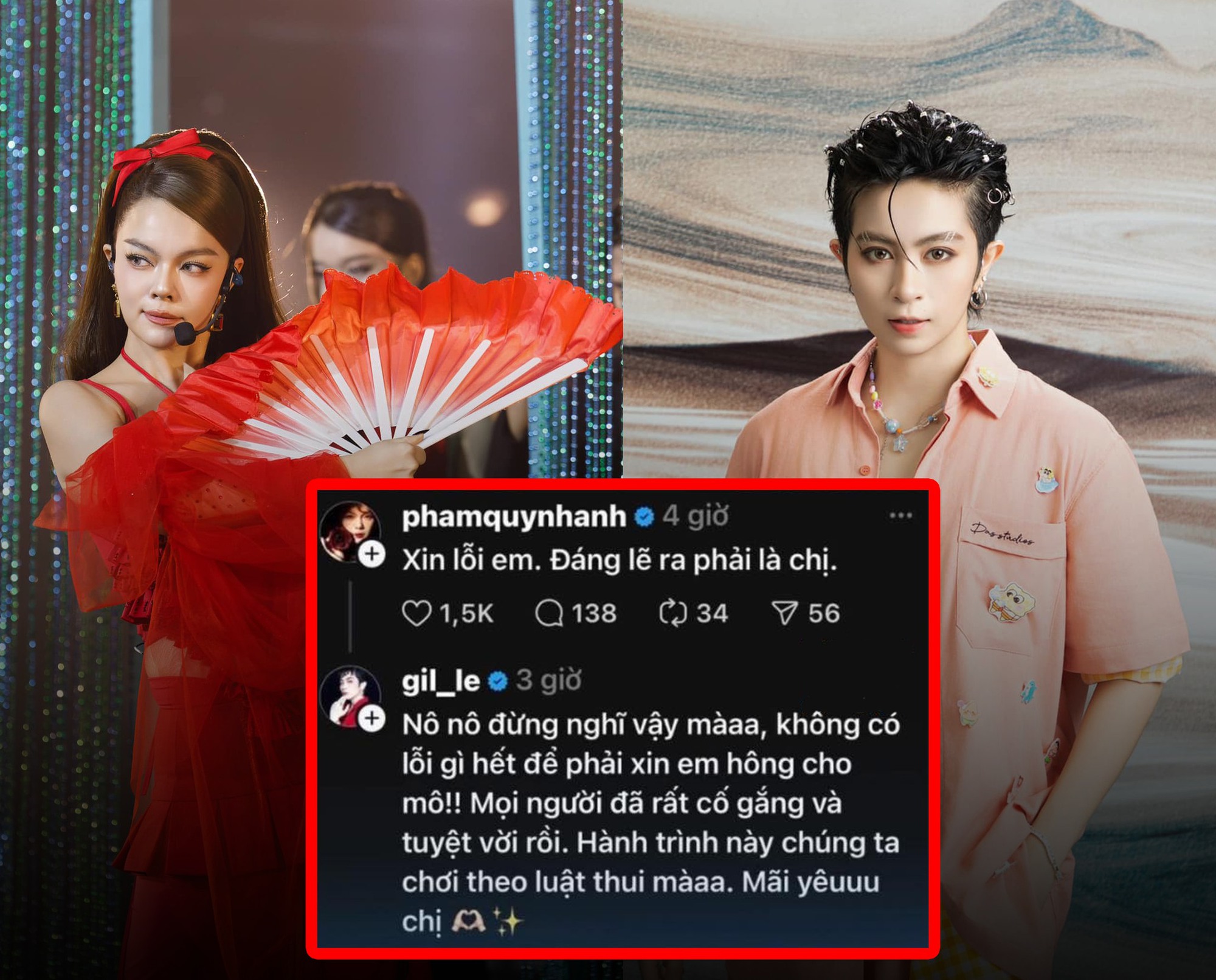 Màn đối đáp qua lại của Gil Lê và Phạm Quỳnh Anh đang gây bão dư luận