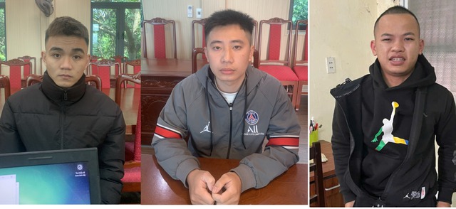 Các đối tượng Võ Minh Hùng, Võ Minh Tiến, Lê Văn Hải