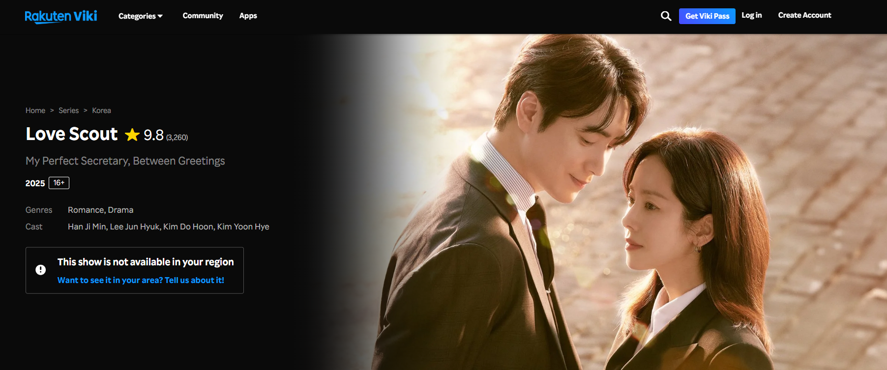 Điểm số cao ngất của Love Scout trên Viki