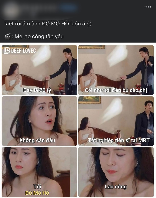 Điều đáng chú ý, các nhân vật xuất hiện trong Mẹ lao công học yêu luôn sử dụng những lời thoại 