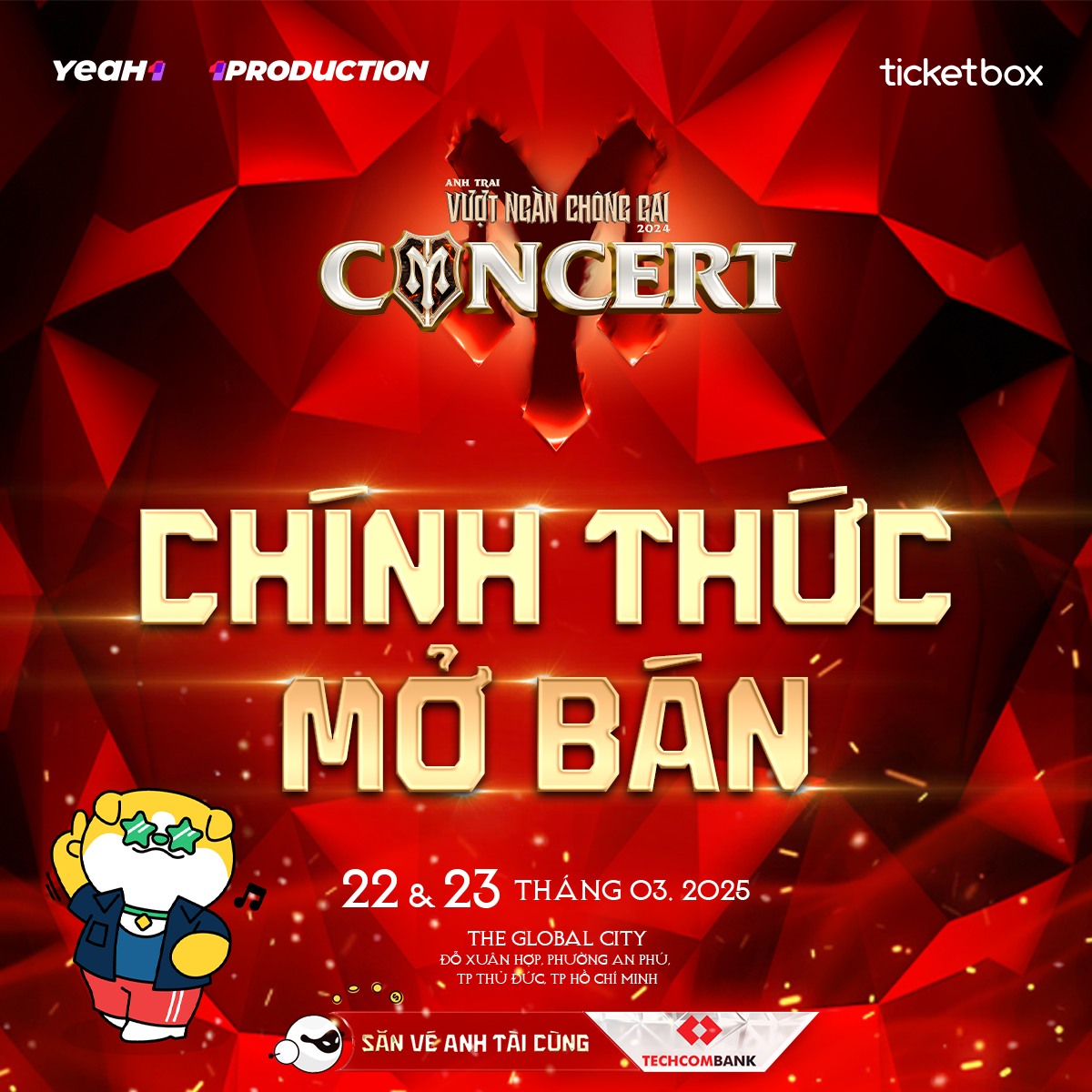 Concert Anh Trai Vượt Ngàn Chông Gai chính thức mở bán vé vào lúc 11h ngày 21/1