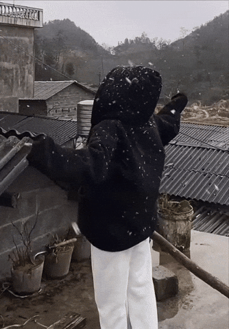 Tuyết rơi tại Hà Giang vào sáng nay (Nguồn: @.tokto)