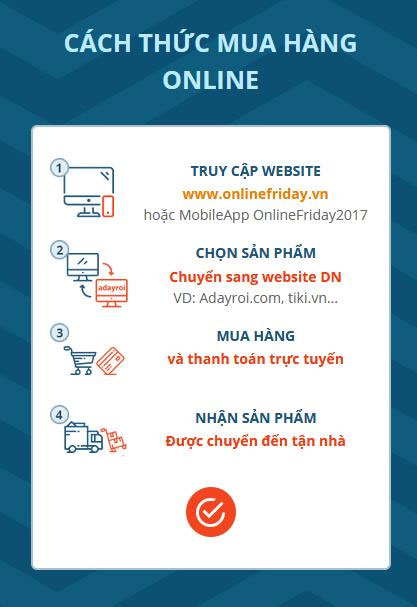 Cách mua hàng cực đơn giản ngày Online Friday 2017 Cách mua hàng cực đơn giản ngày Online Friday 2017